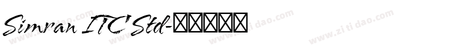 Simran ITC Std字体转换